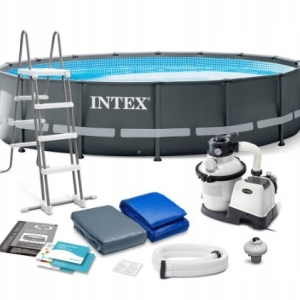 Basen ogrodowy stelażowy Ultra XTR Intex 488x122 cm 26326 z pompą piaskową